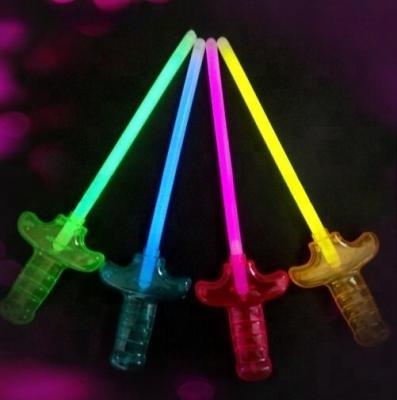 China 8 Inch Plastic Glow Sword Stick Perfect for Camping Occassion and Event Party Supplies for sale