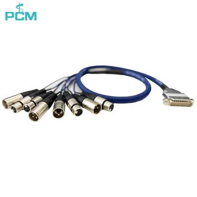 China AES/EBU DB25 Camera Gold to 4 XLR Male and 4 XLR Female Digital Audio Cable for Apogee, Sony and Mackie for sale