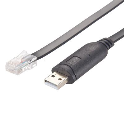 China COMPUTER Telescope Control Cable FTDI USB To RJ10 4P4C RJ11 6P4C Console Serial Cable for sale