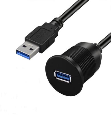 China COMPUTER USB 3.0 to USB3.0 Extension Mount Dash Panel Flush Mount Cable for sale