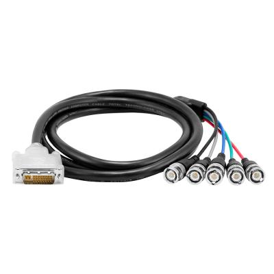 China Car DVI-A Male to Five-BNC Male Breakout Cable for sale