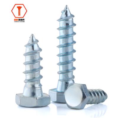 China HEX Hex Head Tapping Screw Carbon Steel Stainless Steel Galvanized Black Phosphated for sale