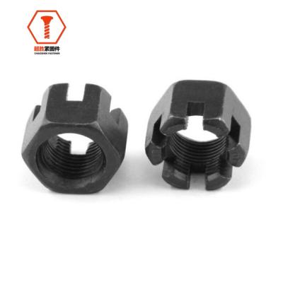 China Heavy Industry Hex Slotted ISO Carbon Steel Stainless Steel GB BS AMSE DIN Nuts Castle Nuts for sale