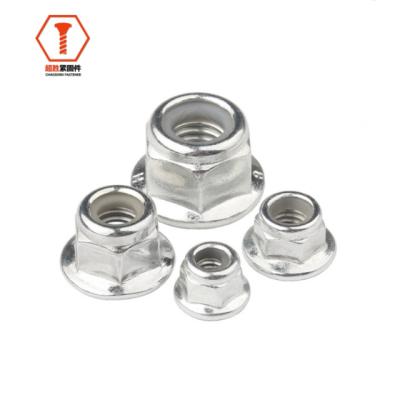 China Current Heavy Industry Torque Type Hex Nylock Nuts With Flange ISO GB BS AMSE (With (Customized Nylon) Non-Metallic Insert) DIN for sale