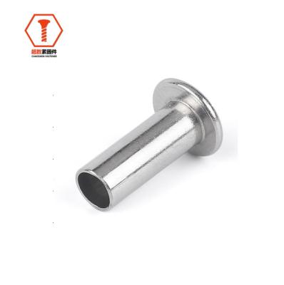 China Stainless Steel Flat Head Rivets DIN ISO GB Semi-Tubular Carbon Steel Stainless Steel Aluminum for sale