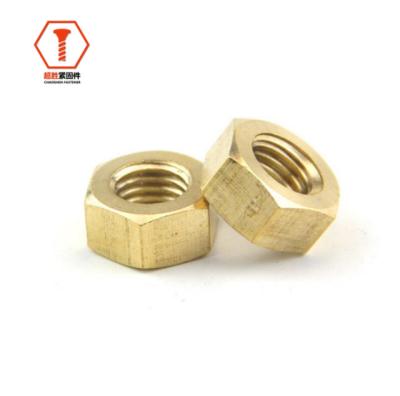 China Heavy Industry For Furniture Copper Hex Nuts DIN Brass ISO GB BS for sale