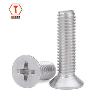 China Countersunk For Countersunk Furniture With Screws DIN GB BS ISO Carbon Steel Cross Head Stainless Steel Machine Screws for sale