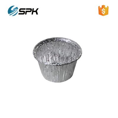 China Food Recycled Round Food Packaging Aluminum Foil Cup Container for sale