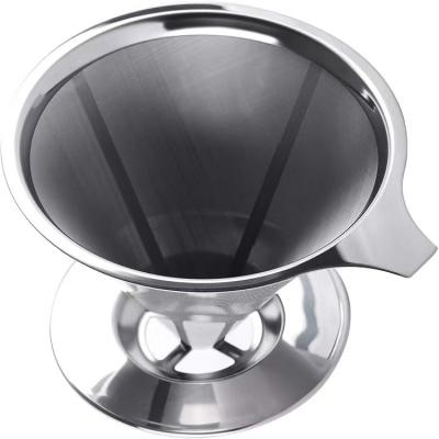 China Home Reusable 304 Stainless Steel Pour Over Coffee Filter for sale