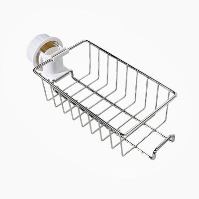 China Viable Stainless Steel Kitchen Faucet Shelf Storage Sponge Rack Sink Cart Organizer Kitchen Sink Organizer for sale