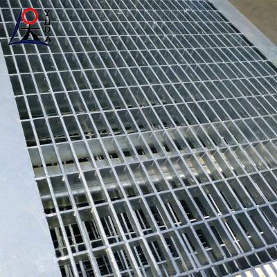 China Hot Dipped Galvanized Expanded Steel Grating Mesh Road Trench Drain Grating Cover Floor for sale