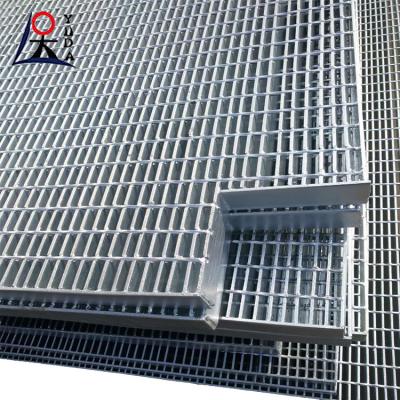 China 32x5mm Industrial Heavy Duty Carbon Steel Bar Grating Drains Grill Grate Floor for sale