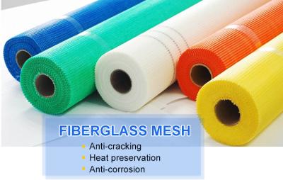 China 145g 45g High Temperature Resistance Fiberglass Wall Mesh Fabric Softness And Resistance To Aging for sale