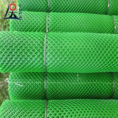 China Hexagonal Pe de plástico de red plana verde de pollo de plástico de malla de rollos en venta