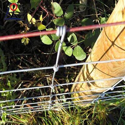 China Metal Galvanized Deer Field Fence High Tensile Woven Wire Fixed Farm Cattle Fence for sale