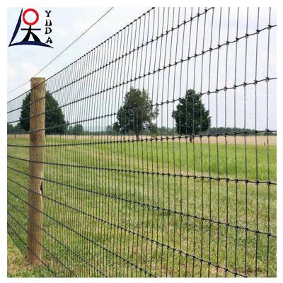 China Galvanised Grassland Farm Fence Square Hole Metal Guard Field Fence for sale