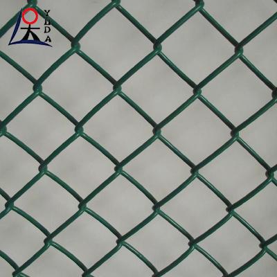 China Diamond Temporary Chain Link Fence Gate Pvc Coated Privacy Cyclone Iron Wire Mesh for sale