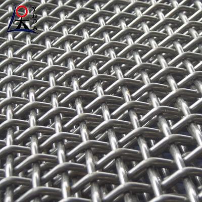 China Sandstone Mine Screen Woven Crimped Wire Mesh Vibrating Galvanized for sale