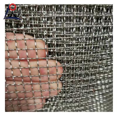 China 2.2 Mm Wire Diameter 304 Stainless Steel Crimped Wire Mesh Mine Screen Filter for sale