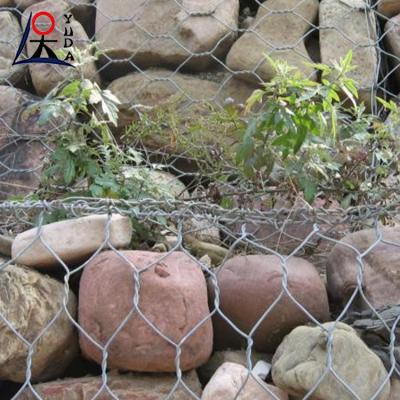 China Hexagonal Gabion Baskets Rock Wall Metal Stone Cage Protection Netting for sale