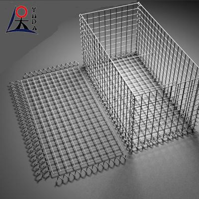 China Hot Galvanized Galfan Coated Welded Gabion Box Stone Cage Box for sale