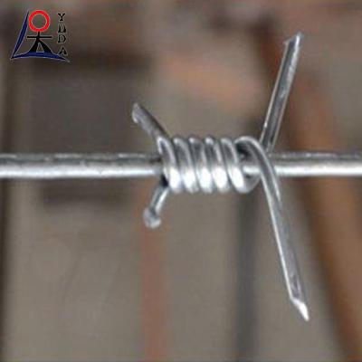 China 3 Strand Security Barbed Wire Single 14 Gauge Galvanized Fence Rolls Barbed Wire for sale