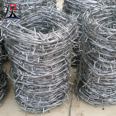 China Double Twisted Hot Dipped Galvanized Steel Barbed Iron Wire Fence For Farm for sale