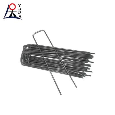 China Garden Turf Sod Staples Steel Galvanized Steel U-Type Nail for sale