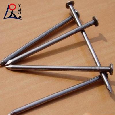 China Polished Steel Nail Raw Material Wire Common Iron Nails Smooth Shank for sale