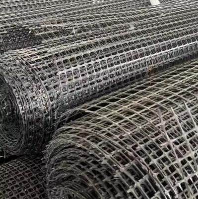 China Geogrid de plástico biaxial de alta resistencia para productos de tierra de refuerzo de lecho de carretera en venta