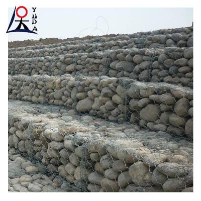 China Hexagonale geweven gabion doos voor rivier overstromingsbestrijding en versterking Te koop