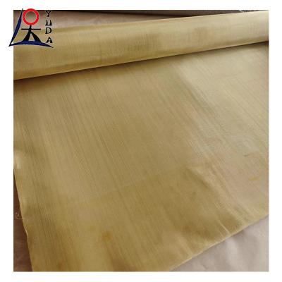 China EMF RF Shielding Woven 200 Mesh Copper Wire Mesh Copper Filter Mesh Fabric Screen for sale