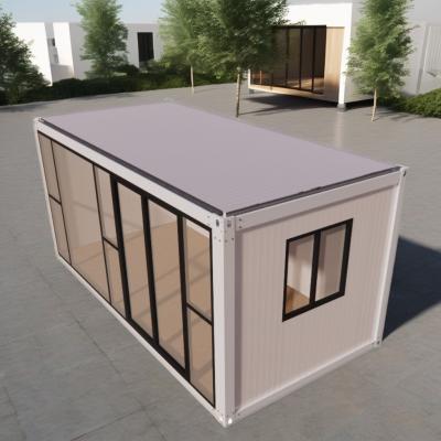 China Galvanized Steel Bending 20ft Prefabricated Modular Steel Housing Eco-Friendly Container Homes for Outdoor Living Store for sale