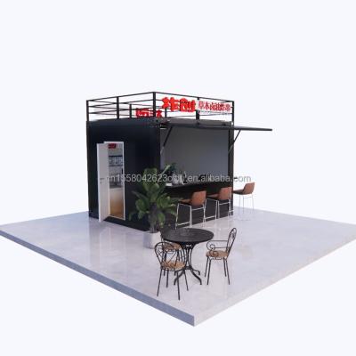 China Chinese Style Logo Design 10ft 20ft Foldable Wooden Container Bar for Professional Business and Hotel for sale