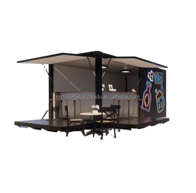 China Galvanized Steel Bending 180g Frame Modern 10ft Container Bar Food Shop for Outdoor Made of Modified Shipping Container for sale