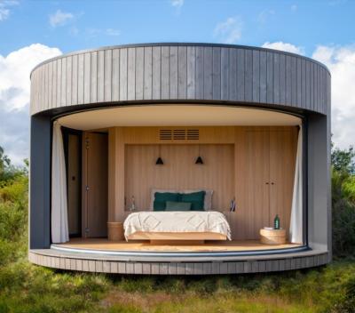 China Hoteles Casas de contenedores para hoteles de lujo Casas de madera modernas Estructura de acero Casa redonda Casa Senglin Casa de vacaciones en venta