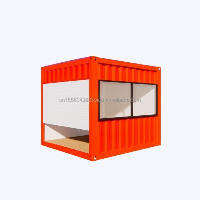 China 20ft Mini Store Container Coffee Shop Bar Fast Food Restaurant Convenience Store Kiosk Booth with Aluminum Alloy Windows for sale