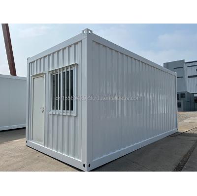 China 20 FT Modern Prefabricated Steel Garage with Sandwich Panel Door Aluminum Alloy Windows Easy-to-Assemble Flat Pack Warehouse for sale