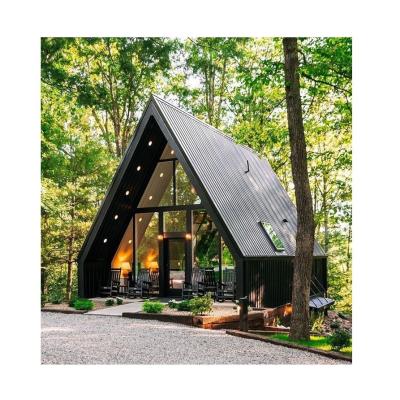 China Bosque de la UE Estructura triangular de acero en forma de A Casas de madera para un estilo de vida sostenible en venta