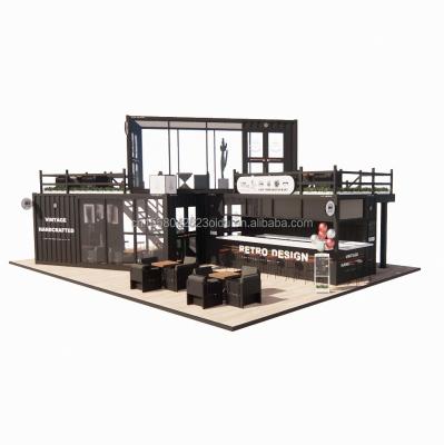 Chine Construction préfabriquée pliable magasin portable entrepôt immeuble de bureaux expédition conteneur maison de déménagement remorques avec couleur personnalisée à vendre