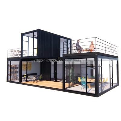 China Customized Color Luxury Modular Home Container Steel Residential Prefabricated Villa Prefabricated House Houses for Shop for sale