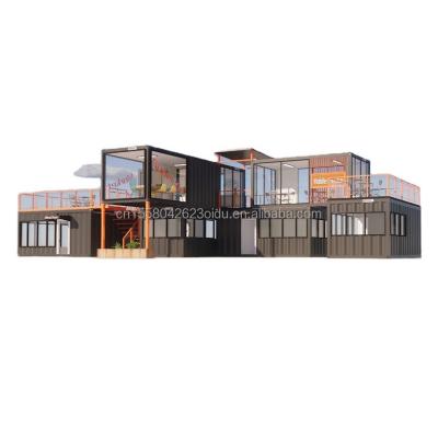 China Customized Modern Prefab Tiny House with Customized Color and Wall 50/75/100mm Wave Sandwich Panel for sale