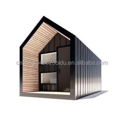 China 50/75/100mm Wave Sandwich Panel Muur Luxe Metalen Houten Tuin Klein Huis voor Moderne Prefab Hotel Te koop