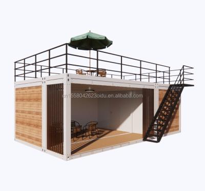 China 2-Bedroom Container Mobile House 20ft Wooden Luxury Garden Studio with Plane Packaging for sale