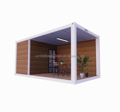 China Steel Structure Frame Welded 20ft Flat Pack Assembled Container Mobile House for Hotel Simple and Luxurious Garden House for sale