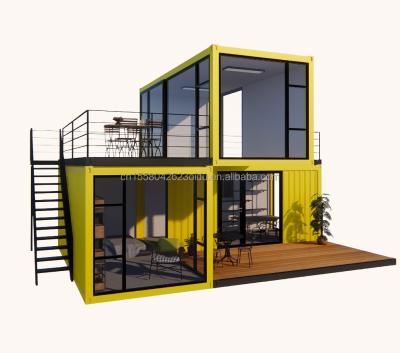 China Aluminiumlegeringsvensters op maat 3 modules Modulaire wooncontainer Flat Pack Prefab Huiskantoor of tuinhuis gemaakt van staal Te koop