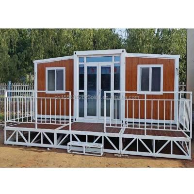 China Moderne 20ft geprefabriceerde Australië Opvouwbare mobiele huizen Modulaire uitbreidbare containerhuis met 3D-model / CAD-tekening Te koop