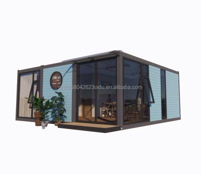 China Aço galvanizado curvado 180g 20ft 40ft Desmontável Prefabricado Container de embalagem plana Casa com 2 quartos para hotel à venda