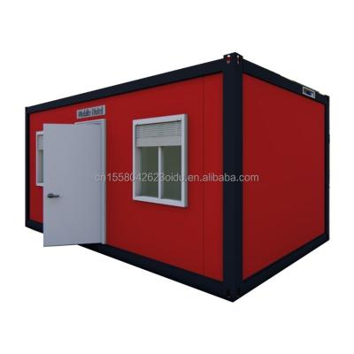 China Affordable 20ft/40ft Wall 50/75/100mm Wave Sandwich Panel Prefabricated Container Room for Modern Family Residence for sale