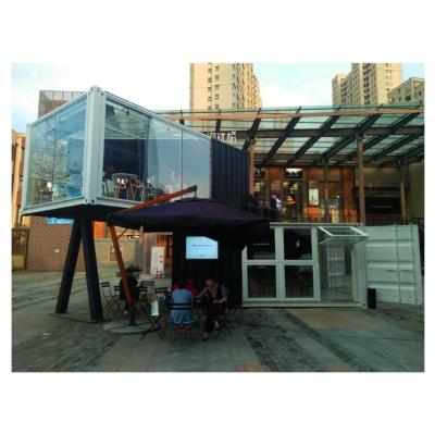 China Customized Color and Aluminum Alloy Windows 20ft Luxury Container Room for Sales Booth Coffee Shop Guard Box Office Bar for sale